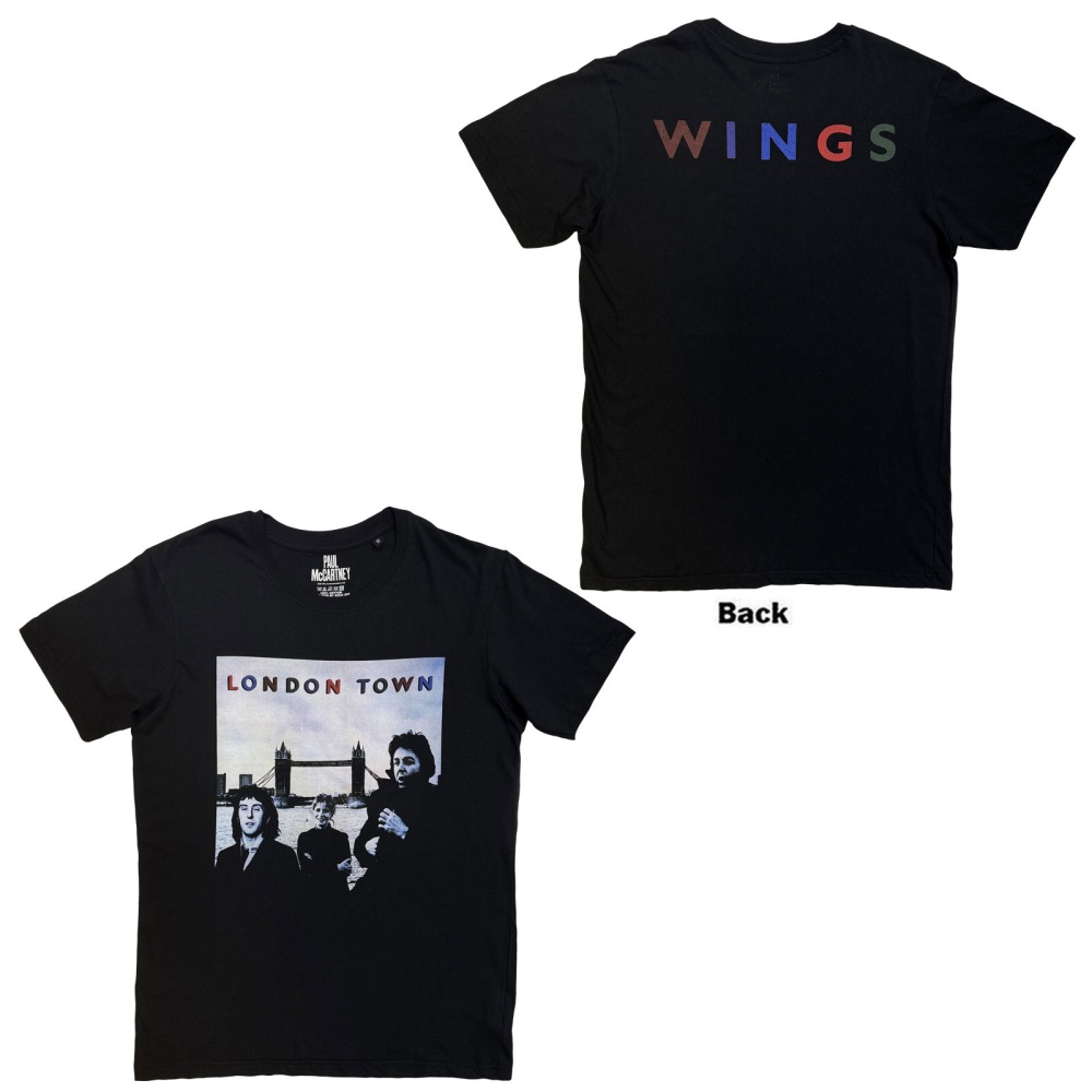 Paul McCartney - London Town Mens Tshirt - Black